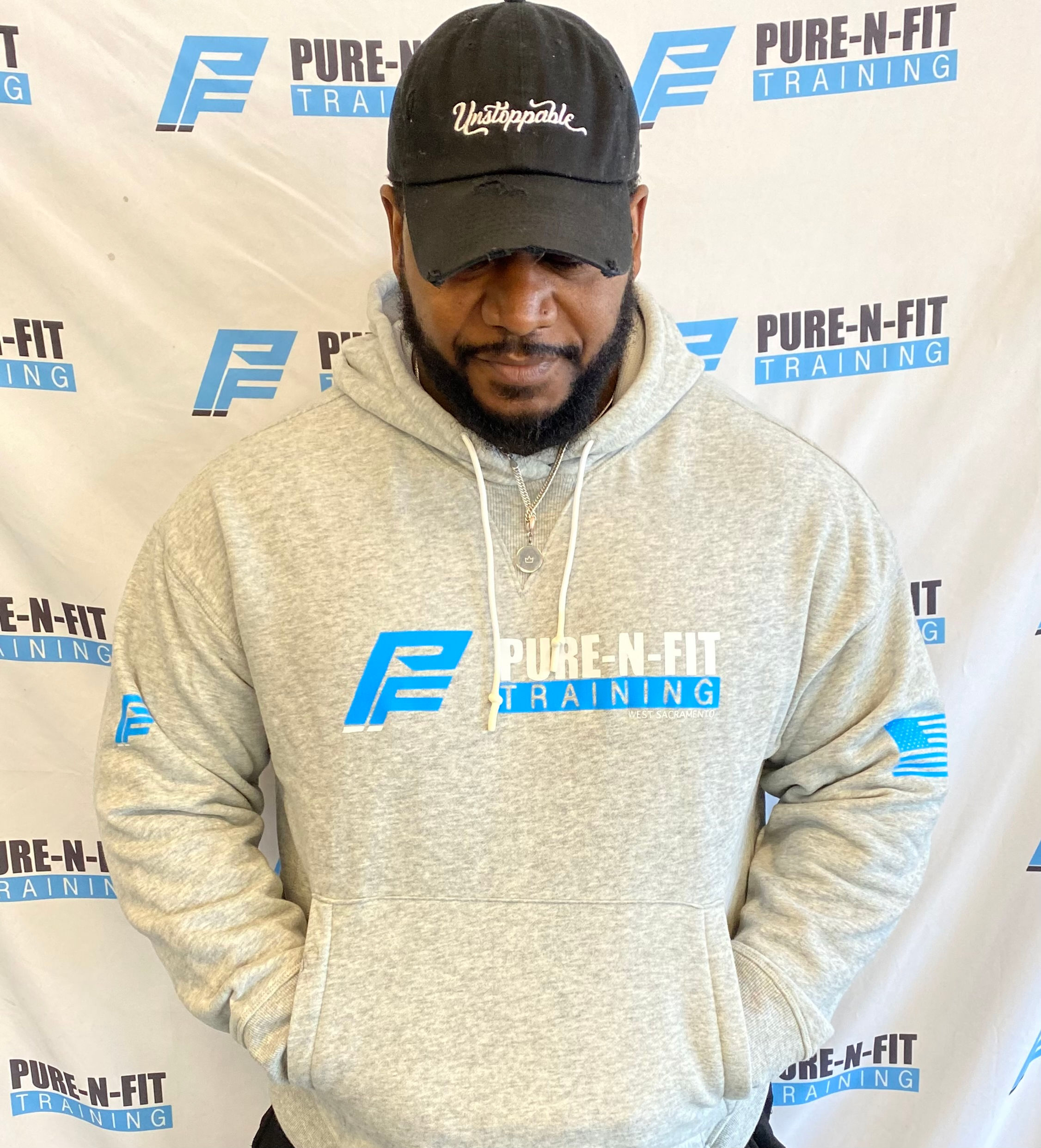 GREY Pure-N-Fit Training Mens & Women's (unisex) hoodies