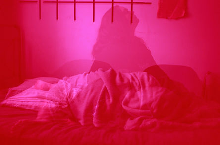 Lady with Insomnia slightly distressed