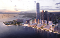 Artistic impression of Proposed Development by waterfront
