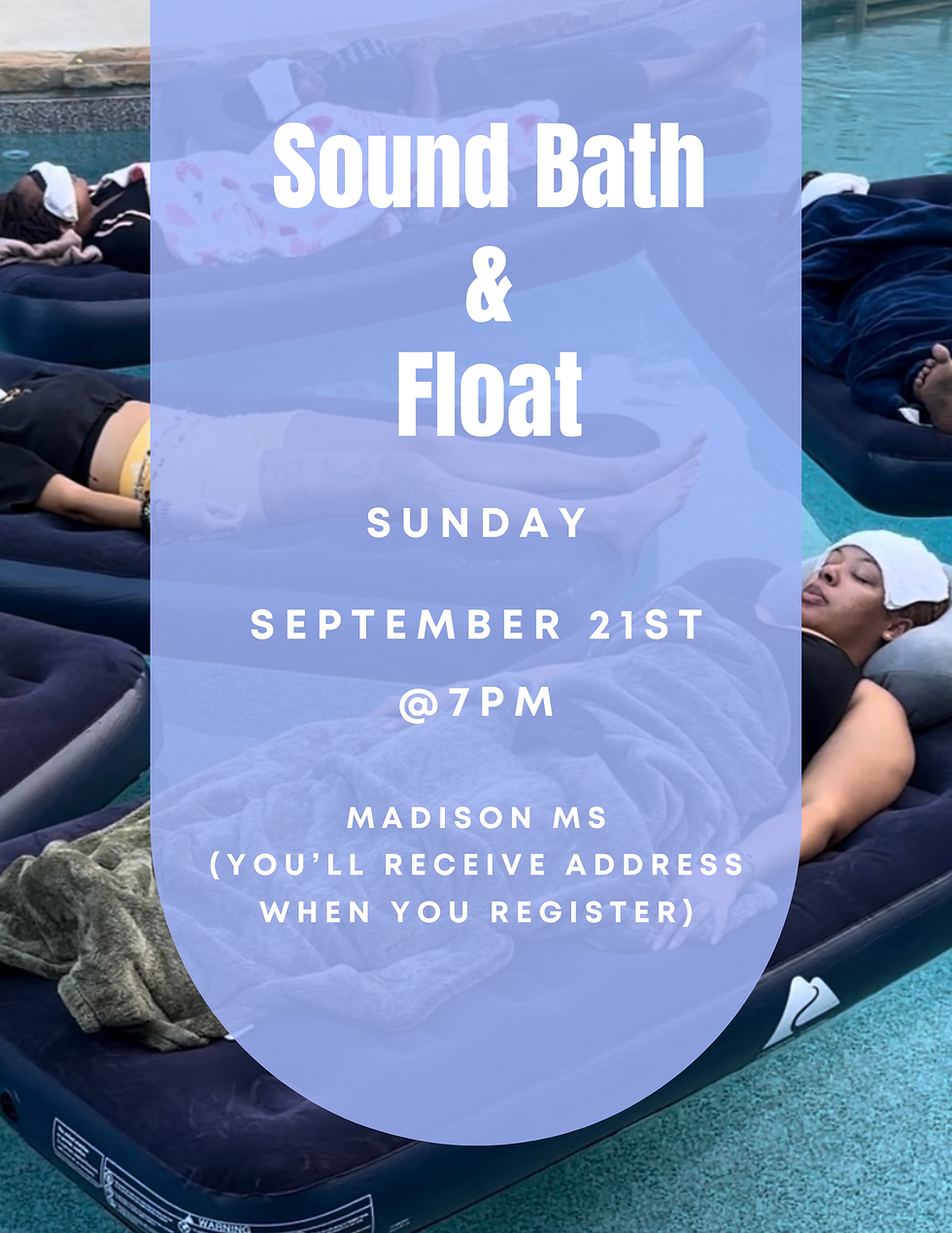 Sound Bath & Float September 21st @ 7PM