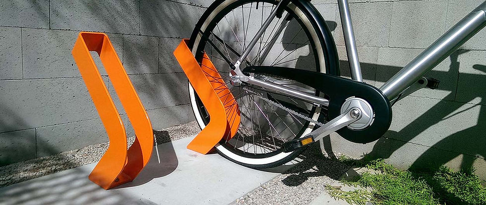 Rake bicycle rack