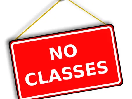 No Classes Thursday Feb 29th & Thursday April 18th 2024