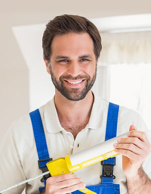Handyman with Blue Uniforms