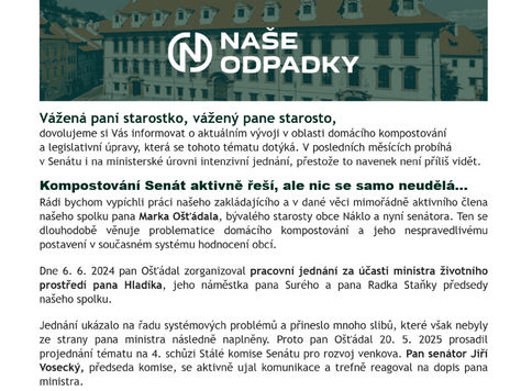 Spolek Naše odpadky k tématu kompostování