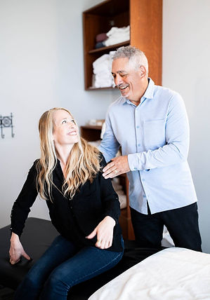 calgary chiropractor treating a patient