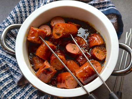 Party App Emergency? Smoked Party Sausages with Jalapeño Jam Glaze to Rescue Any Party!