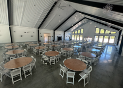 44 tables of 8 (352)
