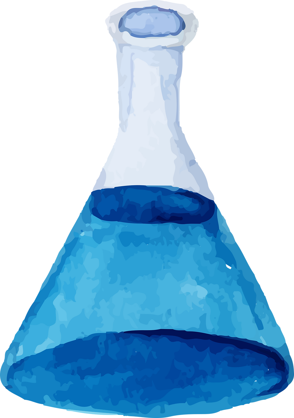 Blue Flask Illustration