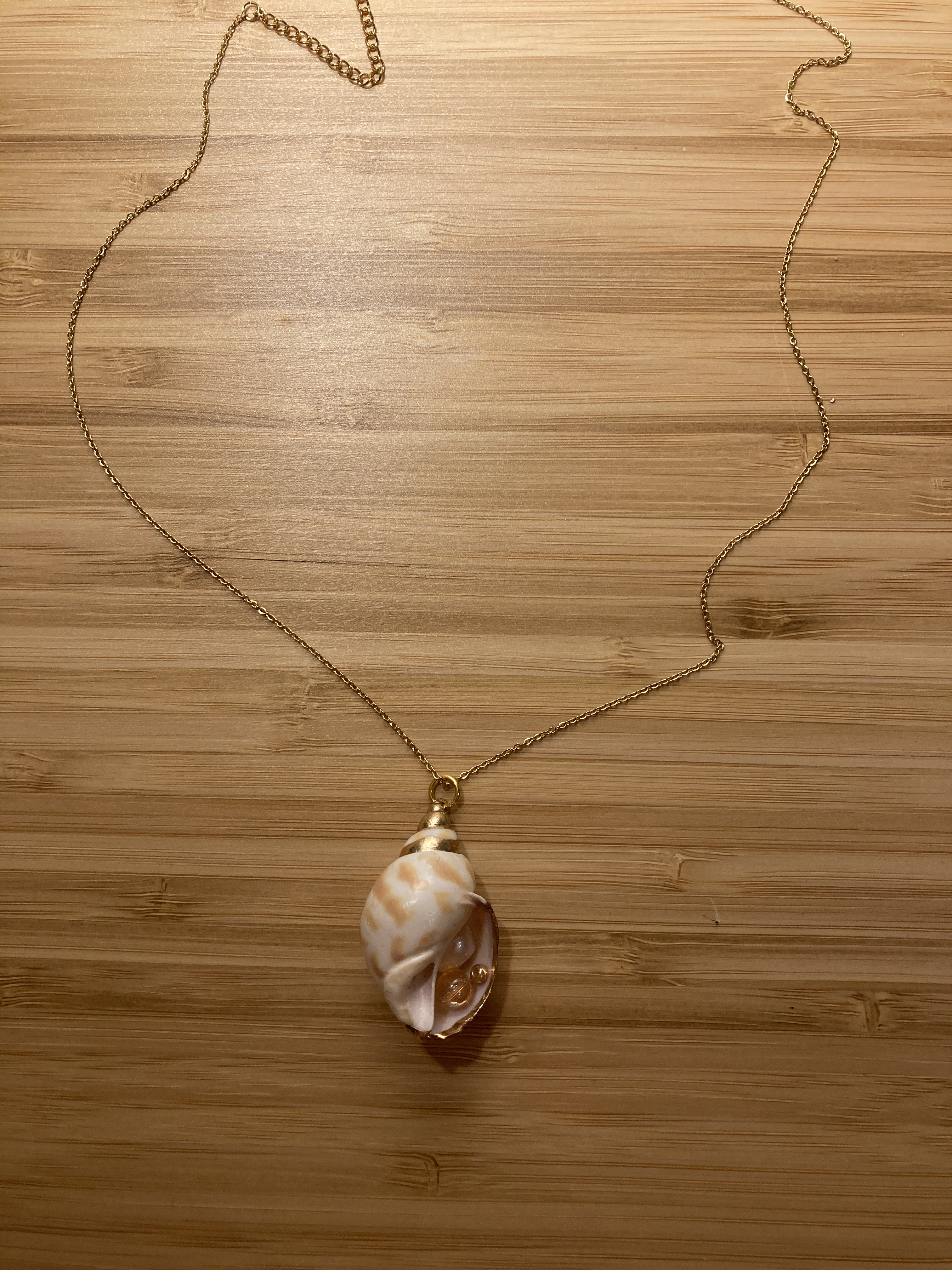 Collier gros coquillage