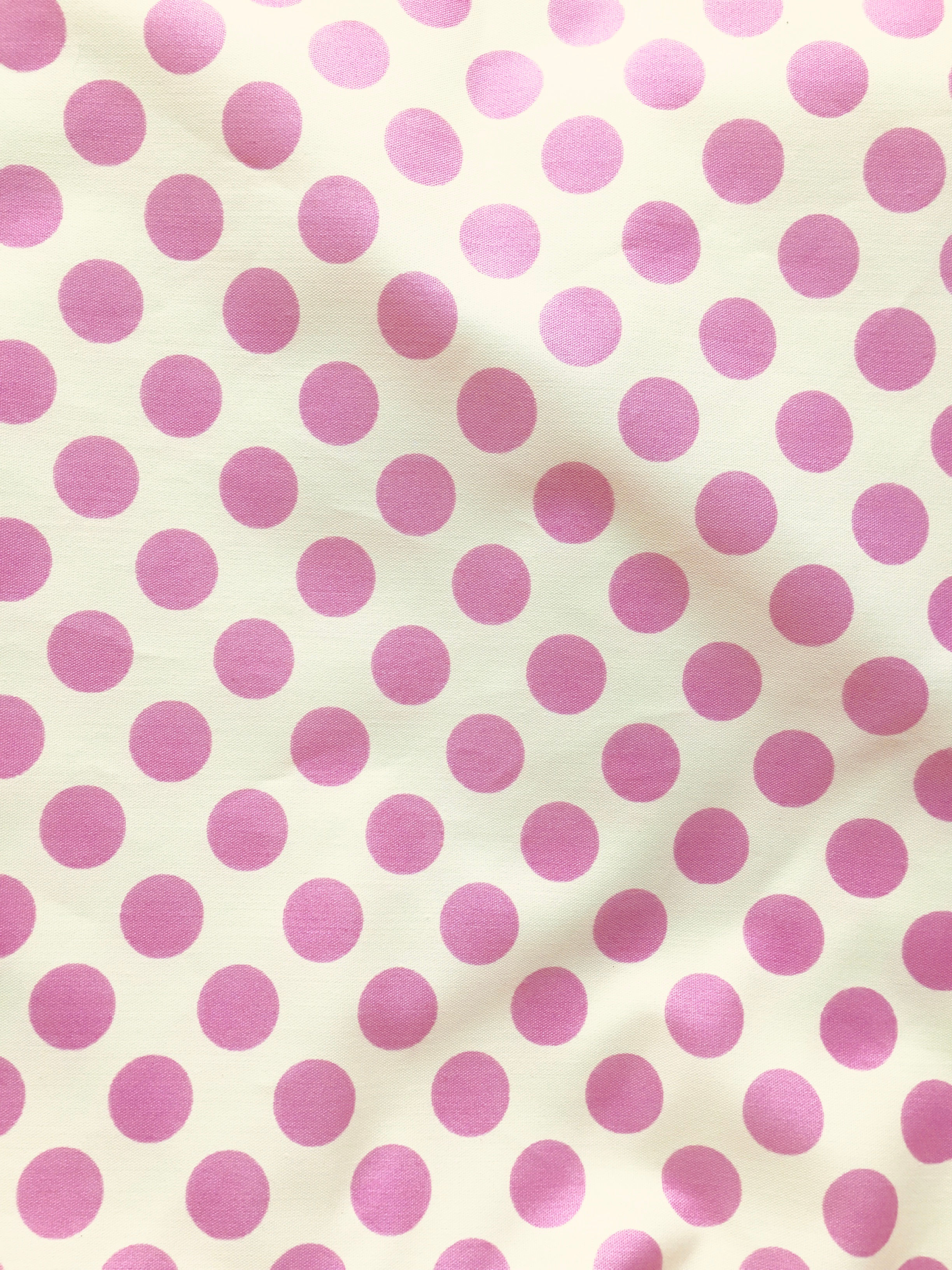 Tissu à pois  15 mm - rose