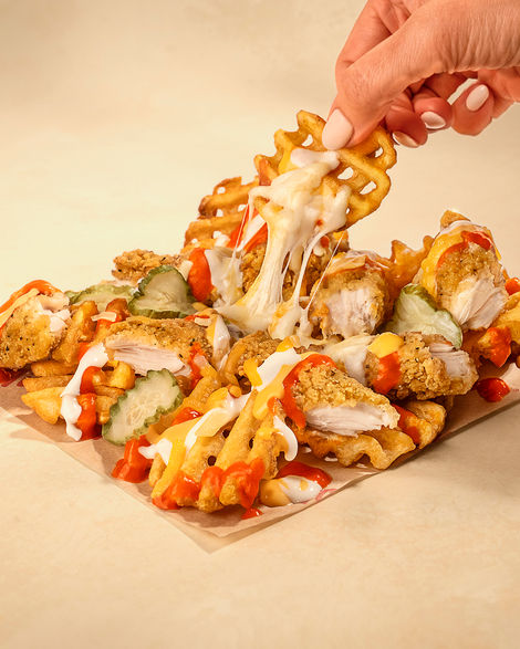 Loaded Fries Cheese pull