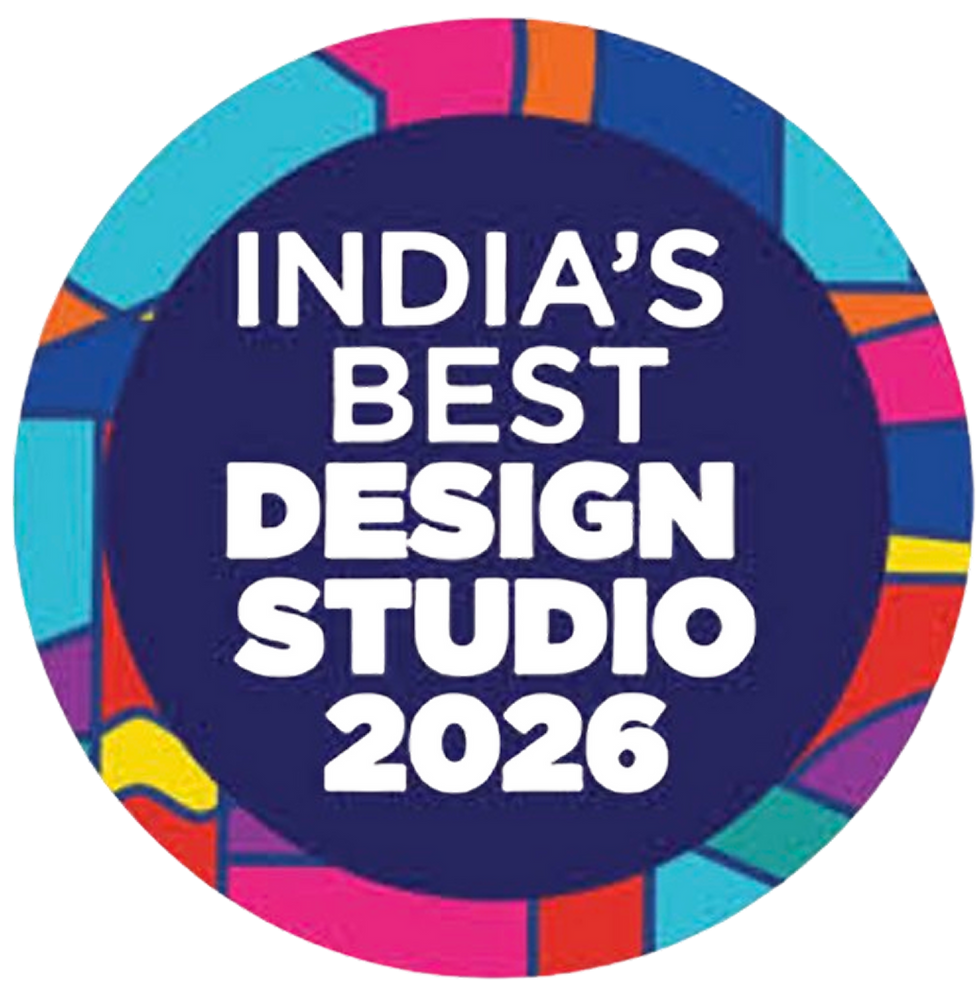 Crossed Design Indias best design studio winner badge