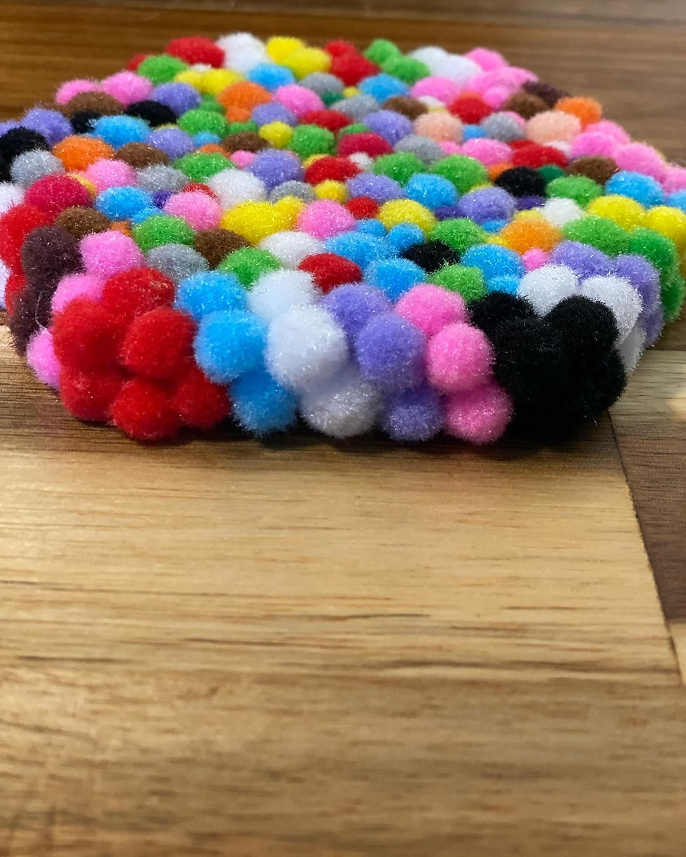 Thumbnail: Pom-Pom Coasters