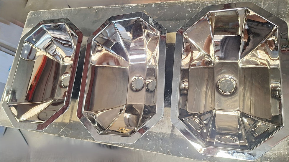 Vasques en inox poli-miroir