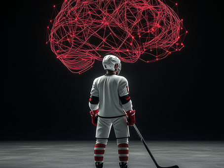 Hockey player brain