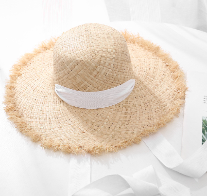 Thumbnail: Female Lafite Grass Flat Top Straw Hat