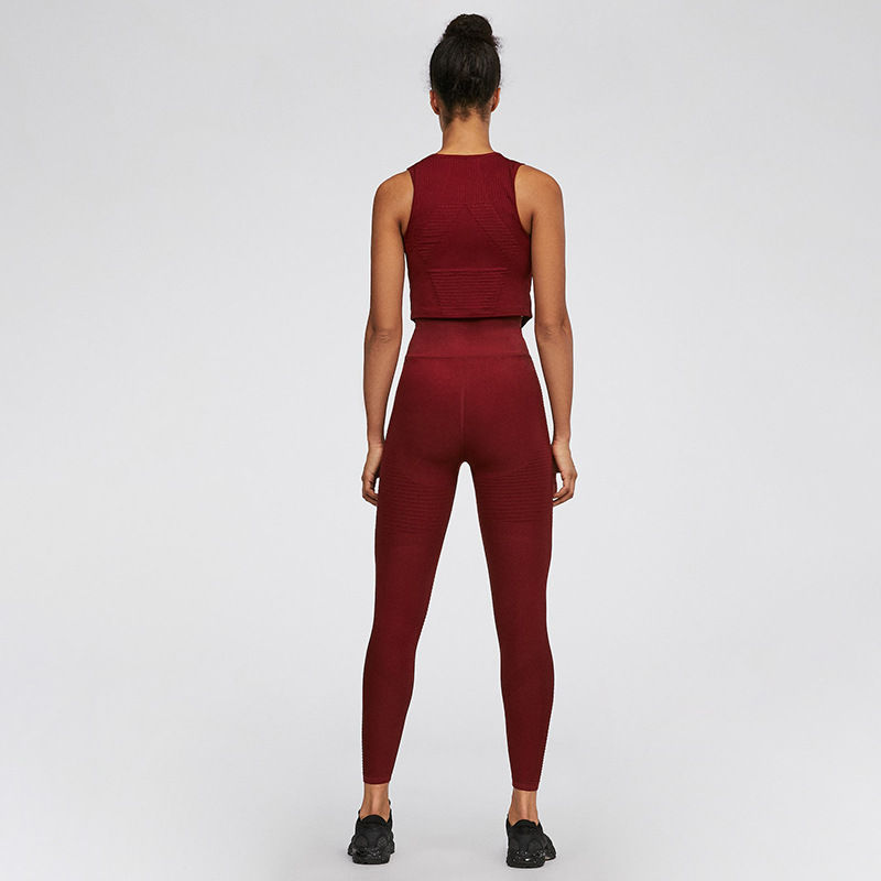 Thumbnail: Striped High-Waist Performance Legging Set
