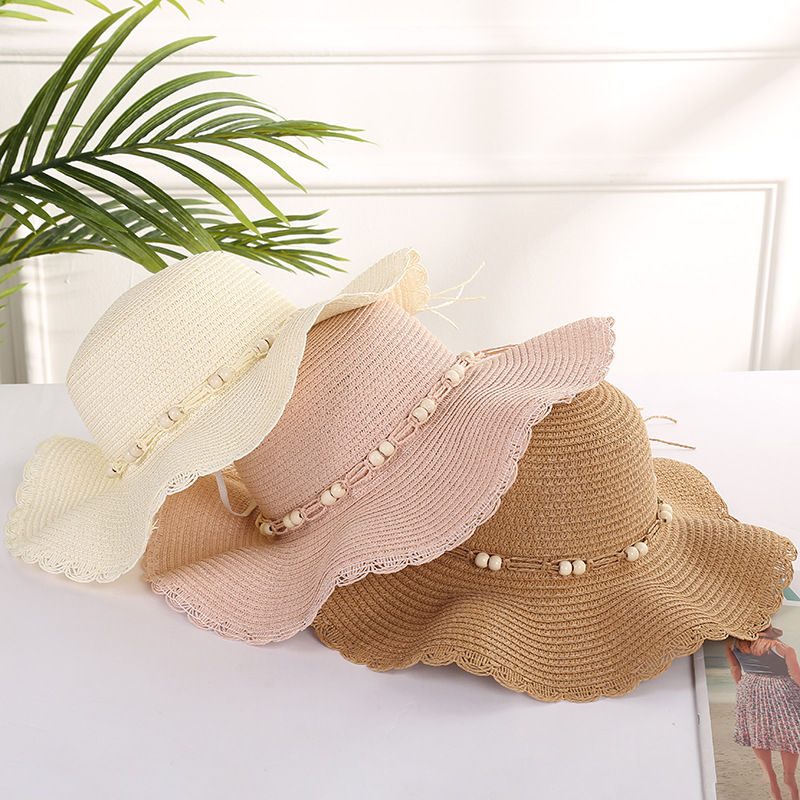 Large Eaves Wave Edge Sun Hat for Women