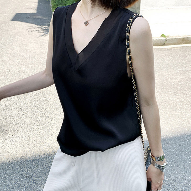 Thumbnail: Summer Satin Camisole for Women - Loose Layering Top