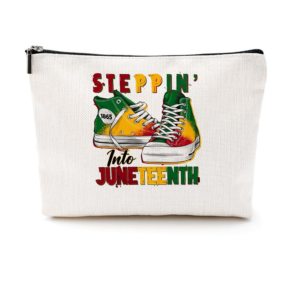 Thumbnail: CQM Black History Month Gifts Black Woman Makeup Bag African American Independen