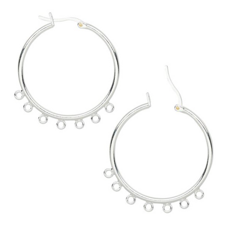 Create your own DIY charm hoop earrings at Home
