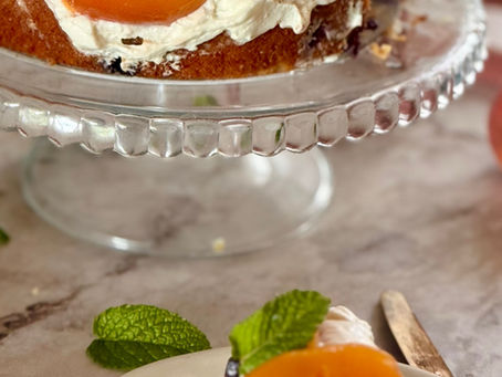 TORTA CON PESCHE 🍑 SCIROPPATE