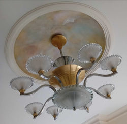 Patine dorée dans une coupole