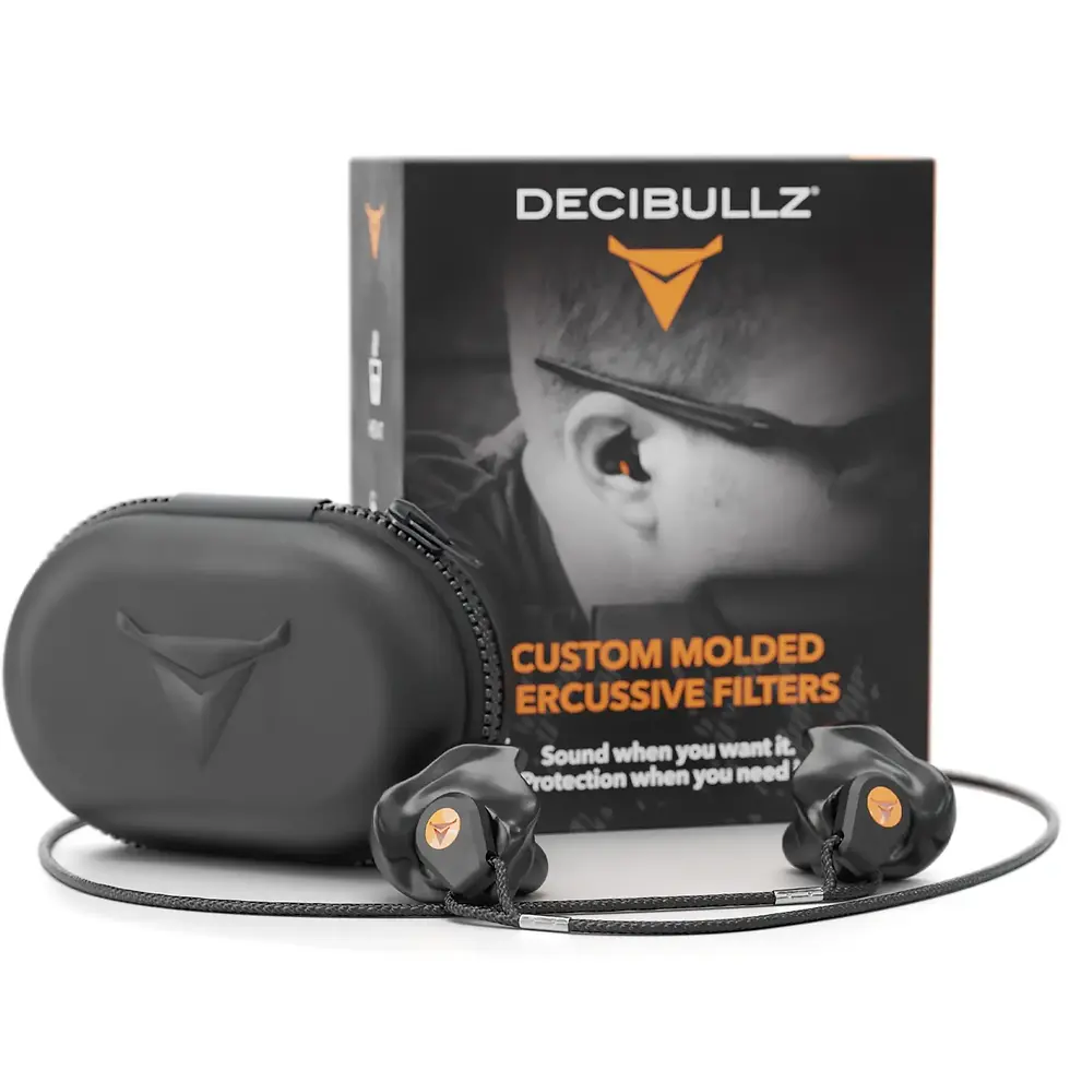 Thumbnail: Decibullz Custom Molded Percussive Shooting Filter Earplugs ***Canada Only****