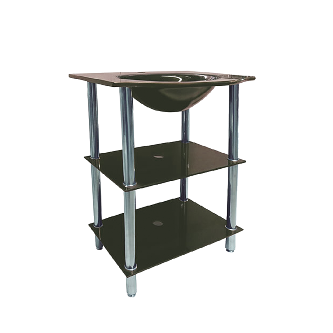 MUEBLE LAVABO PEDESTAL DE VIDRIO XM-665K21