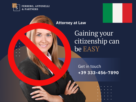 italian attorney advertisement