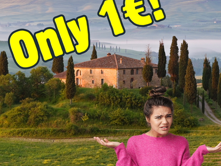 an advertisement for a 1€ home