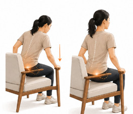 Which side you favor when you sit down
