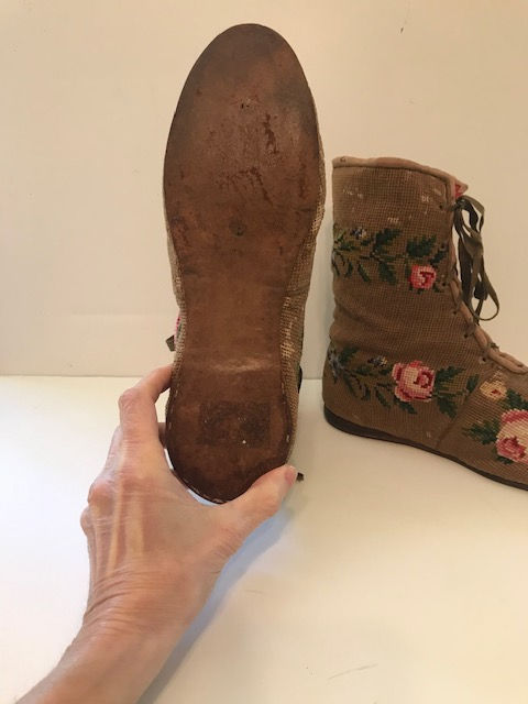 Thumbnail: Mid-19th c Berlinworked Boots