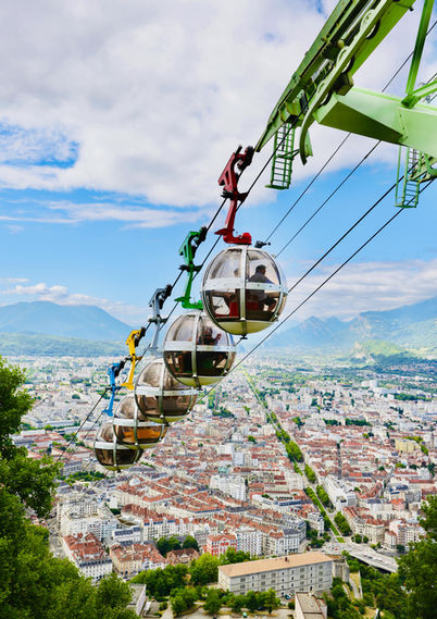 Téléphérique de Grenoble bastille
