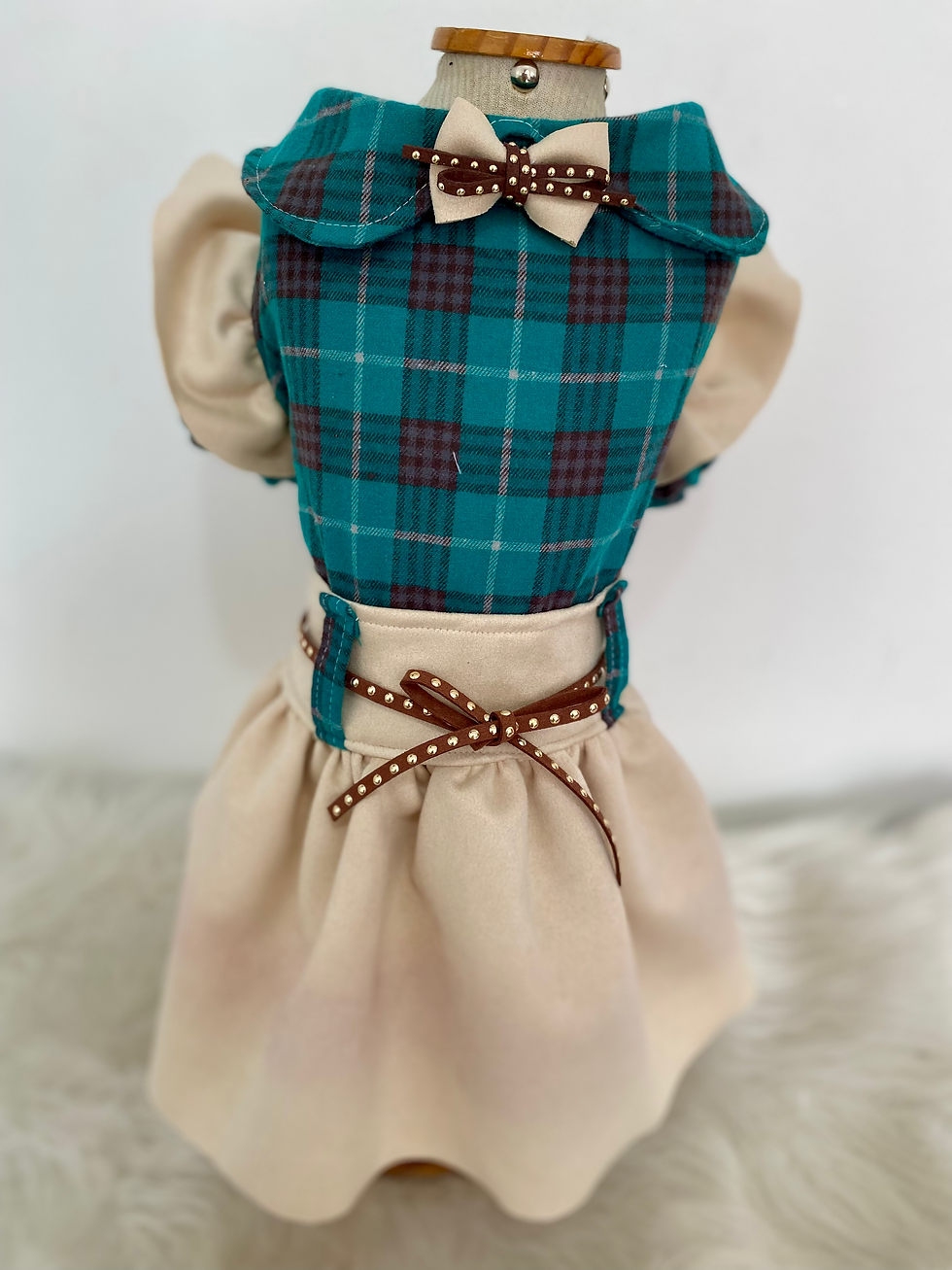 Miniatura: Vestido xadrez + camurcinha 