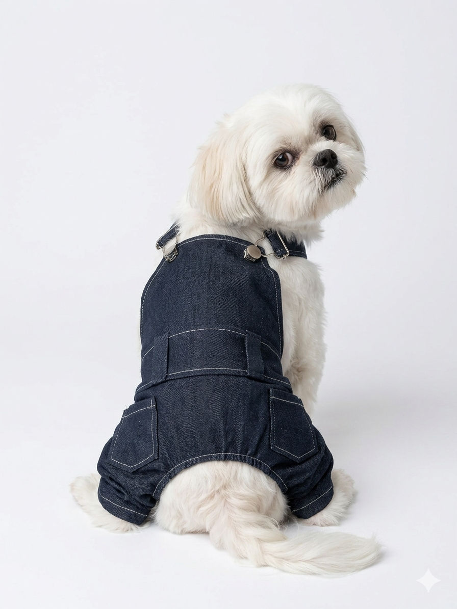Jardineira jeans unisex