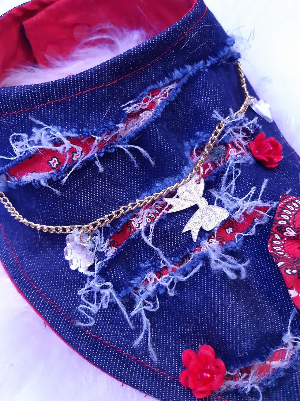 Miniatura: Bandana Denim Red