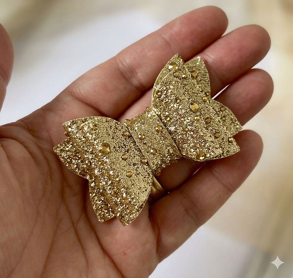 Miniatura: Lacinho cravejado de cristais 