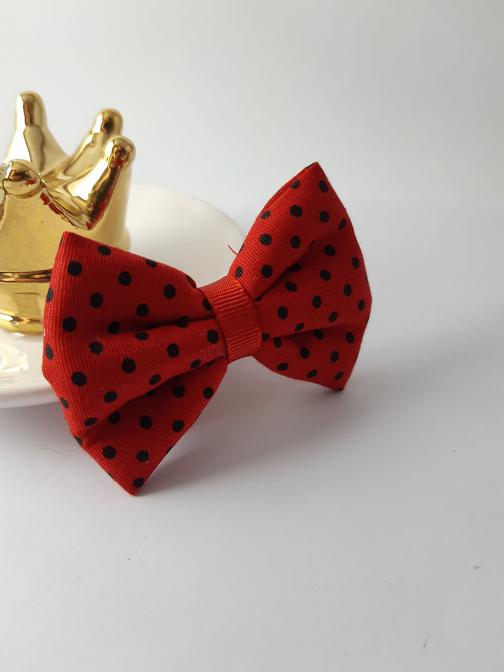 Miniatura: Laço  vermelho poá