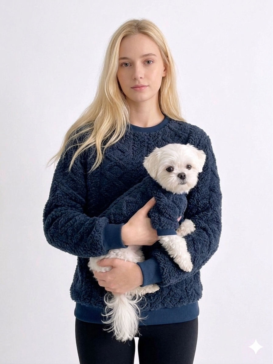 Moletom Premium trama azul