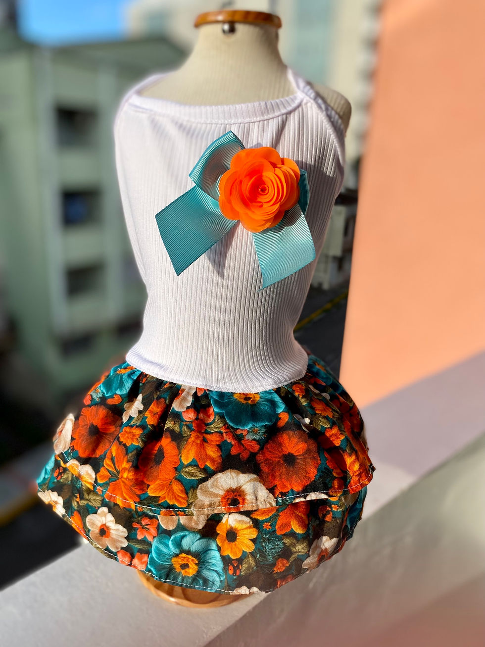 Miniatura: Vestido floral de alcinhas 
