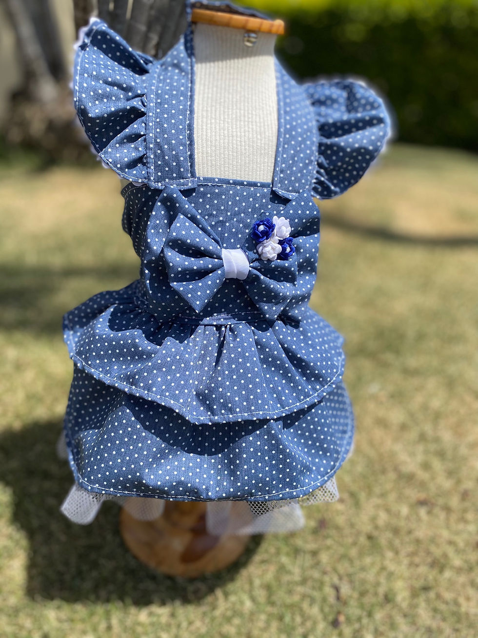 Miniatura: Vestido Poá blue