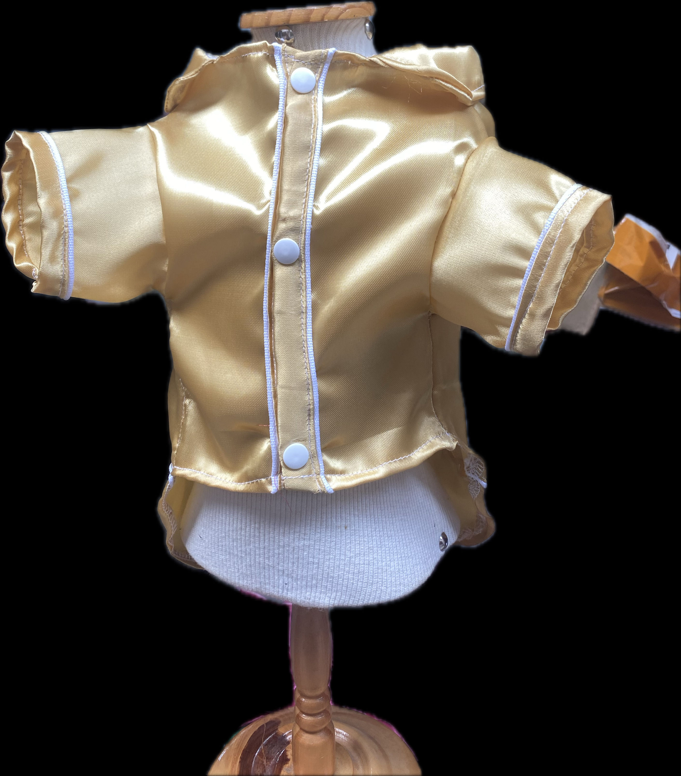 Pijama americano amarelo ouro