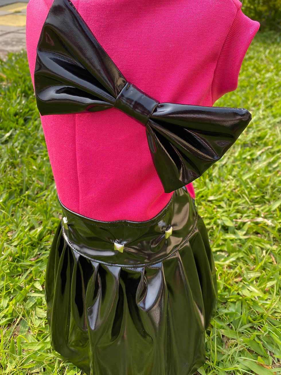 Miniatura: Vestido roqueira bordo