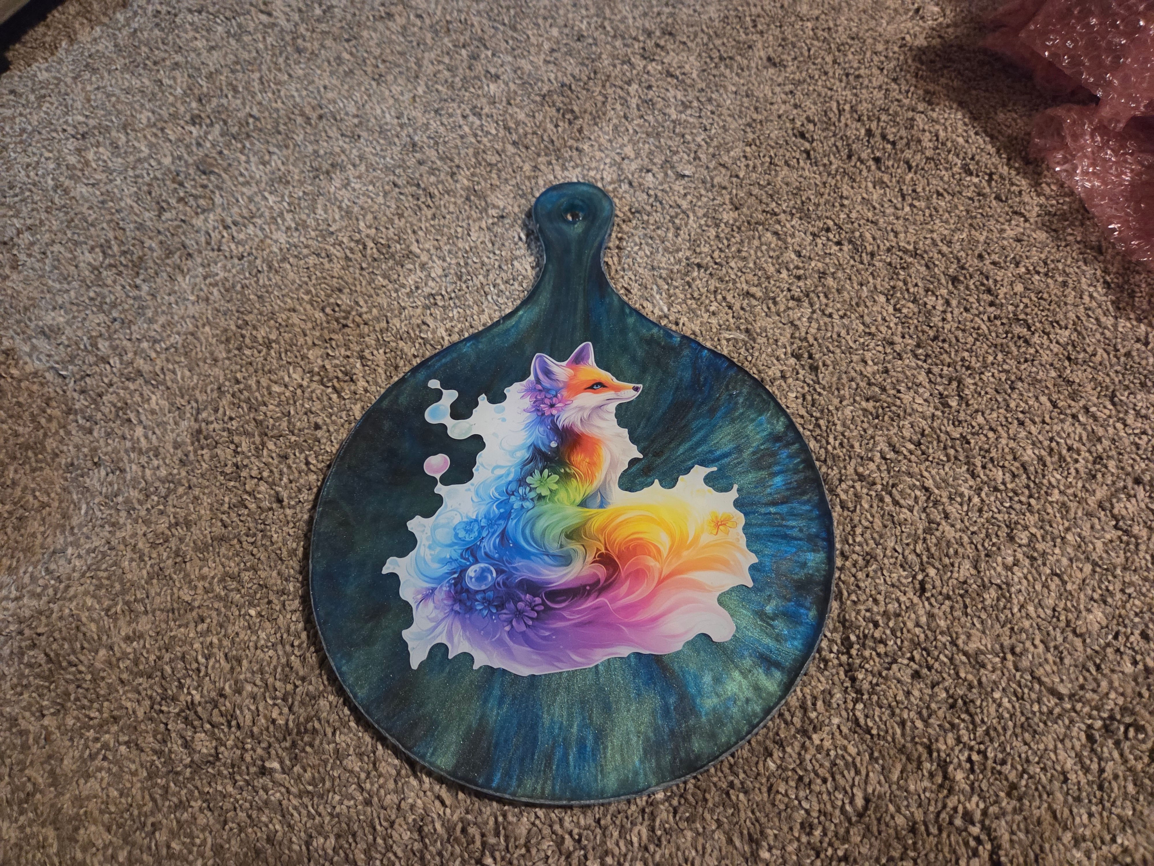Fox cutting board 
