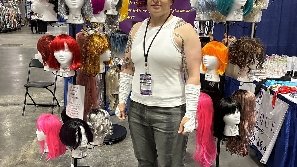 Booth set up at GalaxyCon NOLA 2026.
