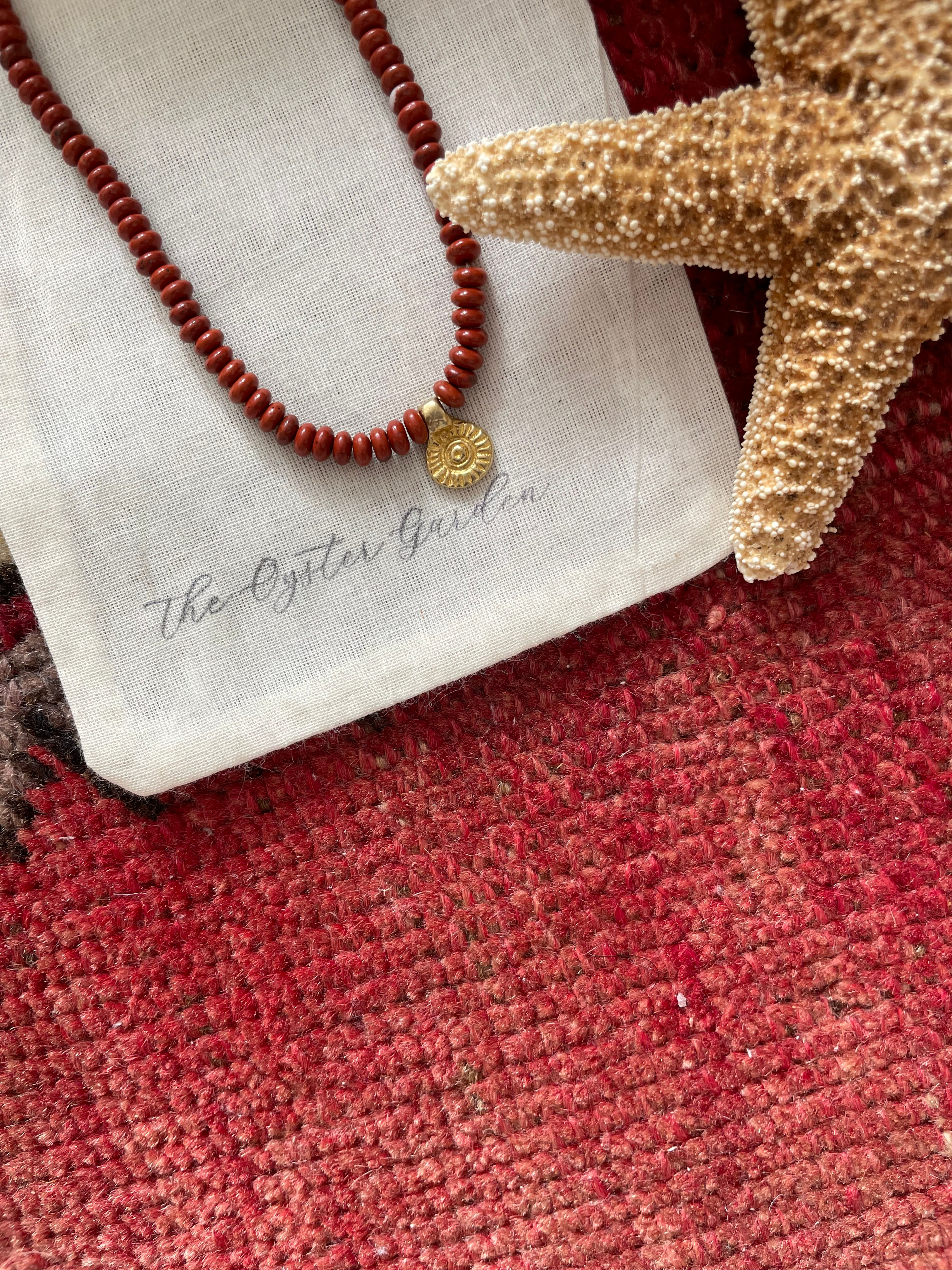 Amber Beaded Choker Necklace