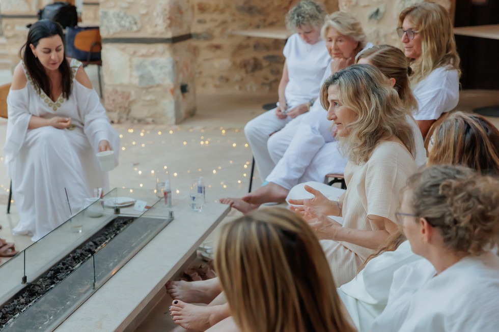 "The Circle of the Ancient Moon" by Dr. Galit Ben Tovel, in Euphoria Retreat, Mystras, Greece