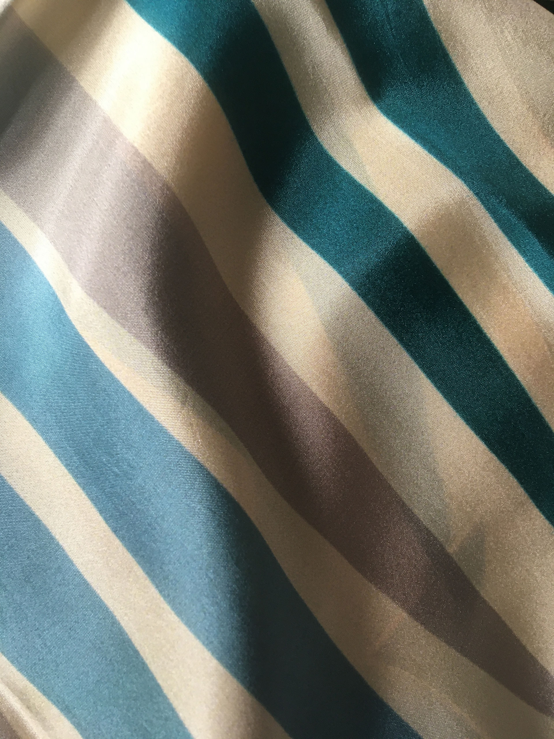 Nautical Stripes Reinvented Pattern by THE BRITELINE® on a Silk Shawl.