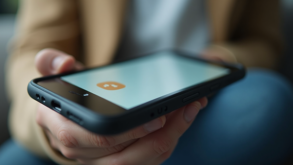 Close-up view of a smartphone screen showing a delivery notification